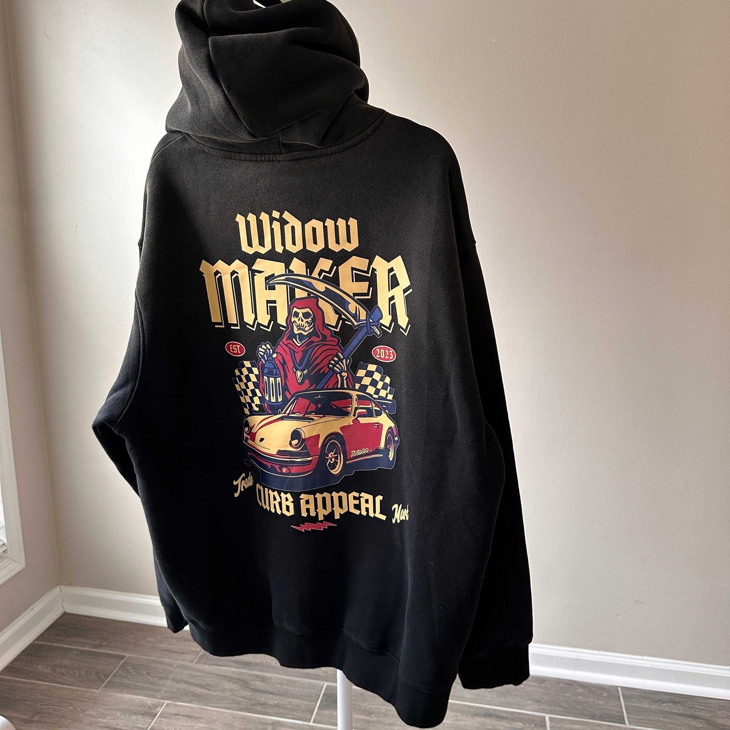 Widow Maker Hoodie with bold graphic and street-certified style.