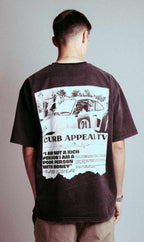Pablo Racing Tee with vintage car graphic and quote on back.