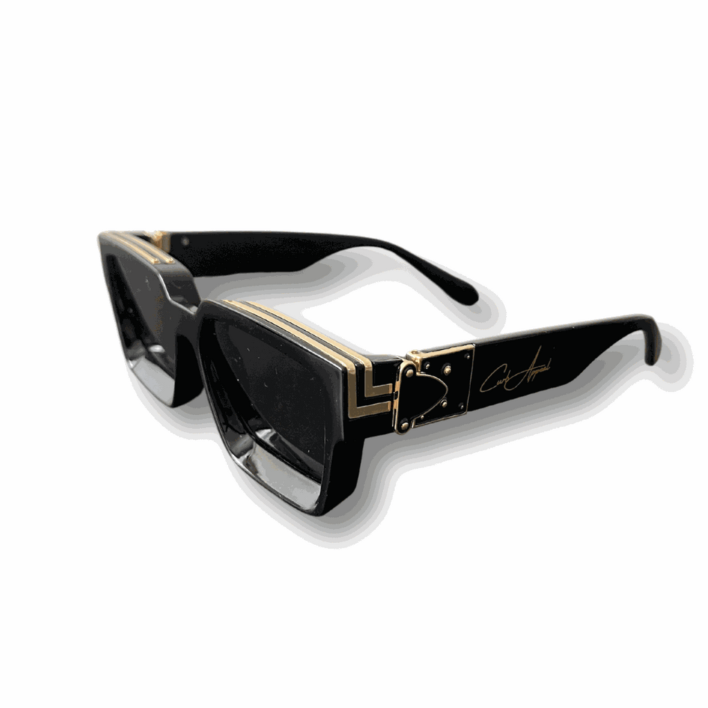 High Roller Shades with polarized lenses and gold-plated detailing.