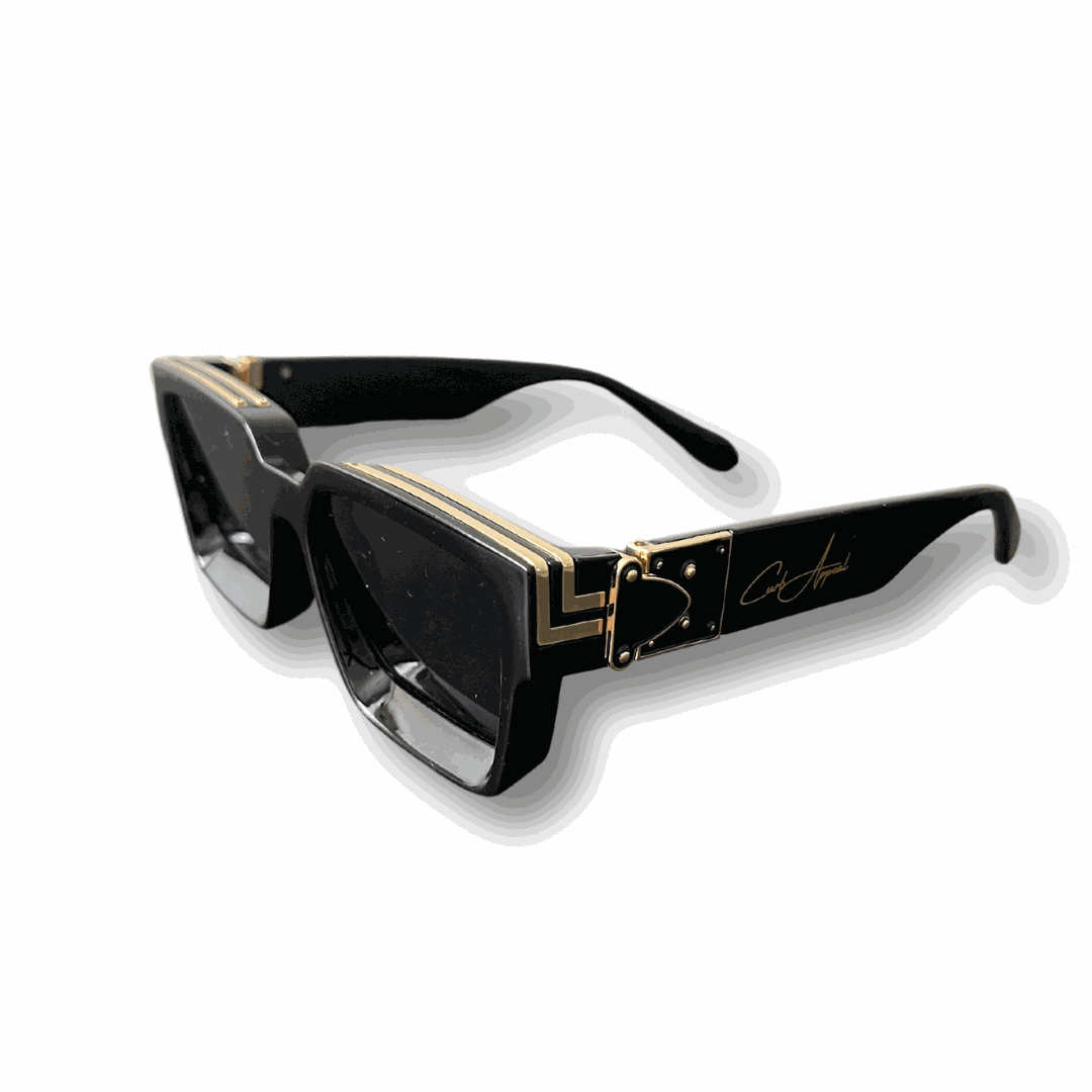 High Roller Shades with polarized lenses and gold-plated detailing.