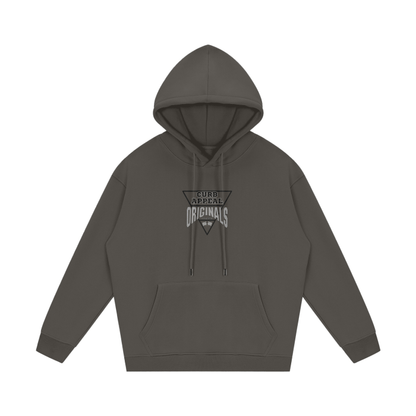 Curb Appeal Originals Hoodie with automotive theme, comfortable and stylish for car enthusiasts, rib cuffs, long sleeves.