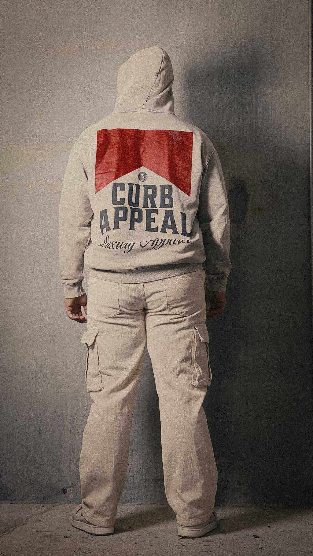Vintage Classic Hoodie with back graphic design, oversized fit, heavyweight feel, 100% cotton fleece.