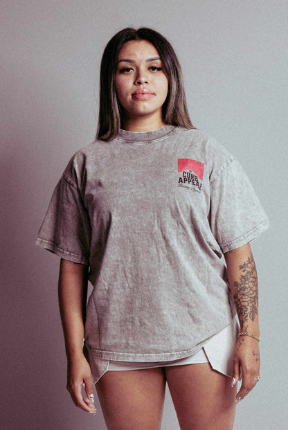 Vintage style acid wash Tee by Curb Appeal.
