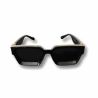 Black High Roller Shades with polarized lenses and gold-plated detailing.