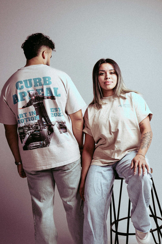 Billion Dollar Man Tee featuring bold print, modeled in casual setting.