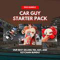 Car Guy Starter Pack $100 bundle with Marlboro Racing Club tee, Winner’s Circle hat, and gear shifter keychain.